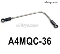 HG P410 Parts A4MQC-36 Steering tie rod,overall length 113.5mm for 1/10 HengGuan P410 Raptor Pickup RC Car Vehicles Model.